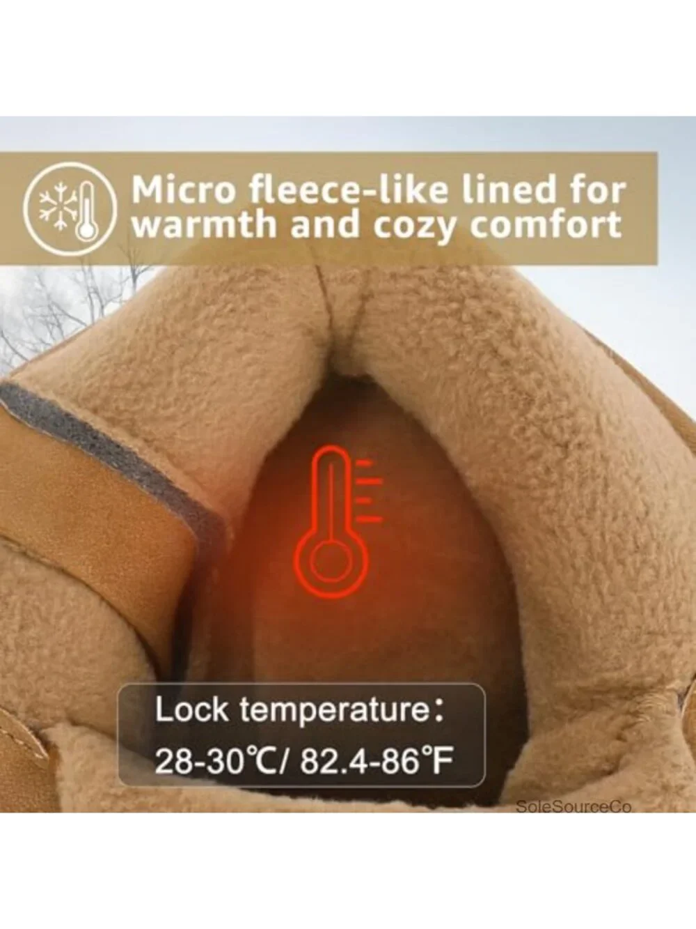 Women's Waterproof Insulated Duck Snow Boots with Side Zipper, Slip Resistant